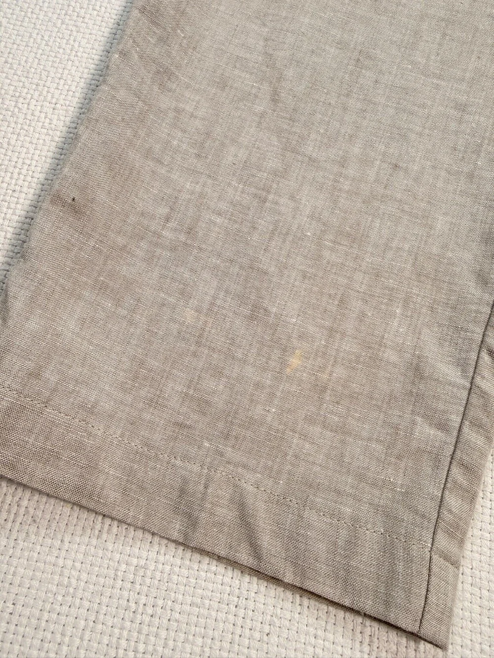Jos A Bank Reserve Heather Tan Linen Pants Sz 35x30